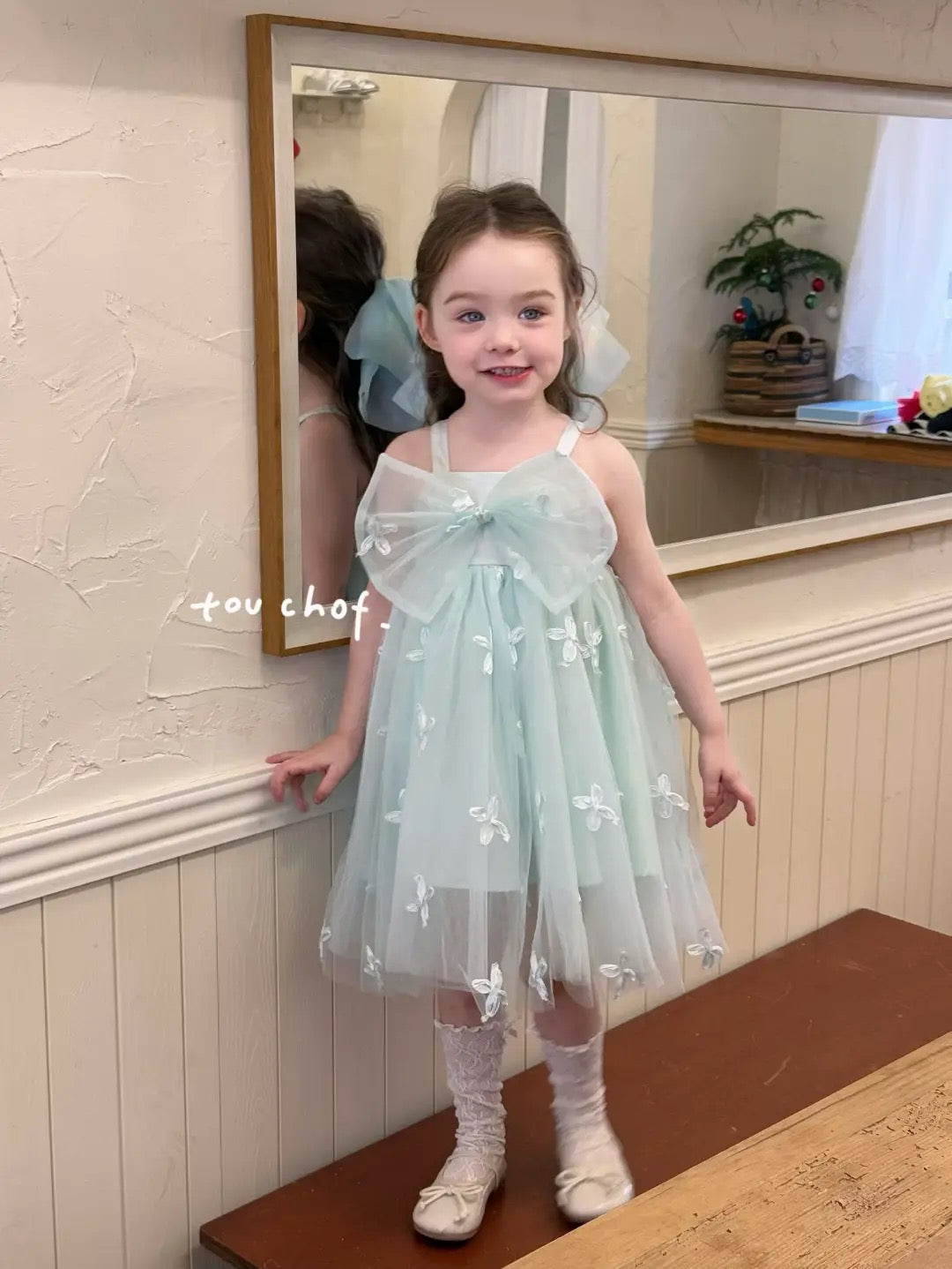 Butterfly Bowknot Tulle Dress