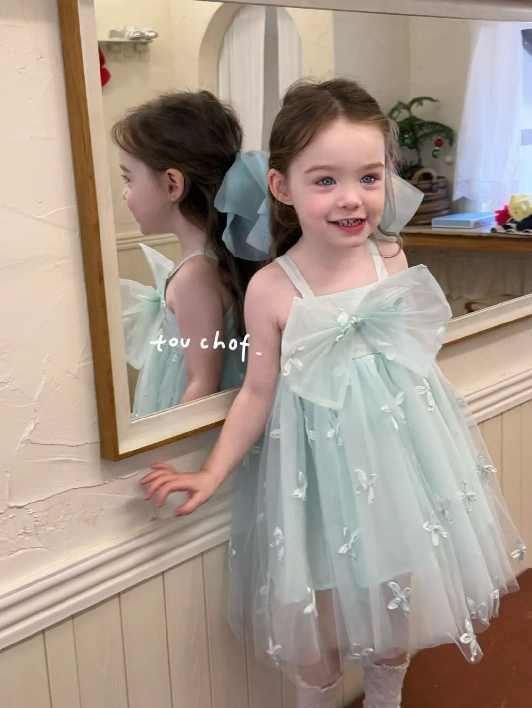 Butterfly Bowknot Tulle Dress