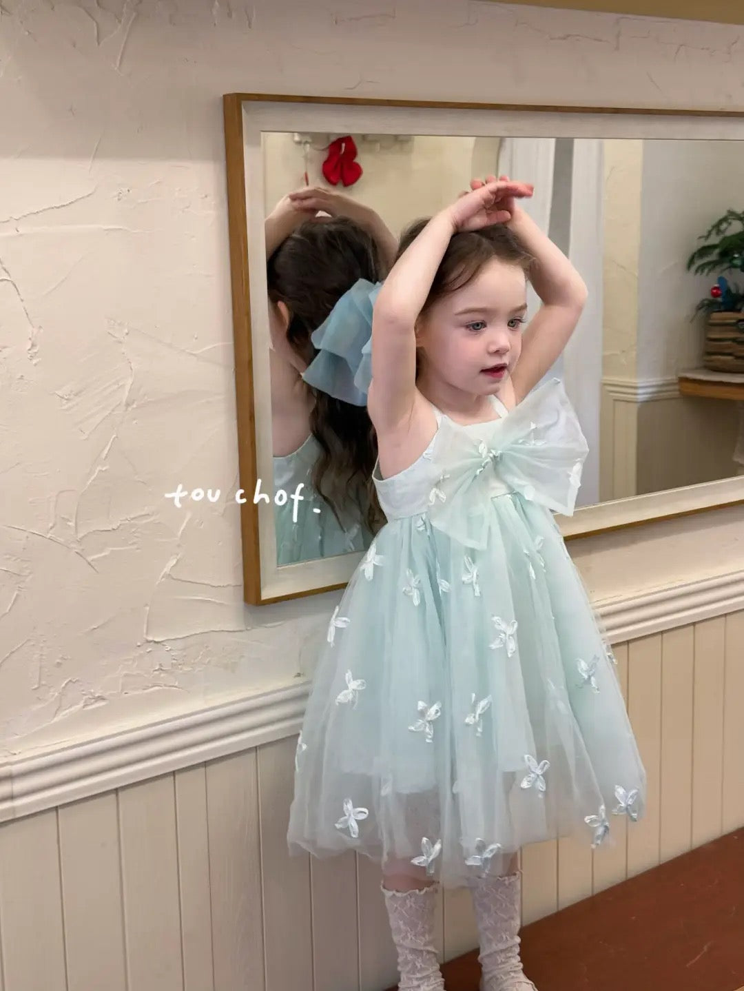 Butterfly Bowknot Tulle Dress
